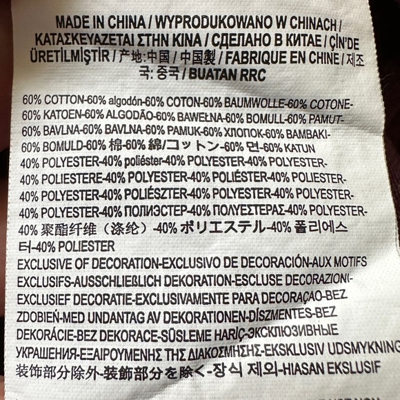 Vans‎ Cotton T Shirt Dress Short Sleeve  Size Medium Plum with Gray Trim - Picture 10 of 10